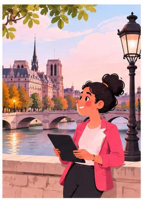 La conciergerie sur la rive gauche face à Notre-Dame, Quartier Latin