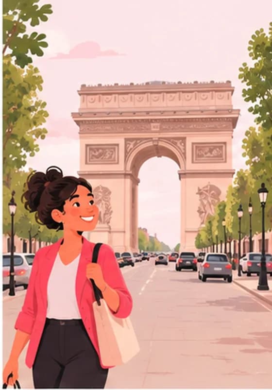 La conciergerie sur les Champs-Élysées devant l’Arc de Triomphe