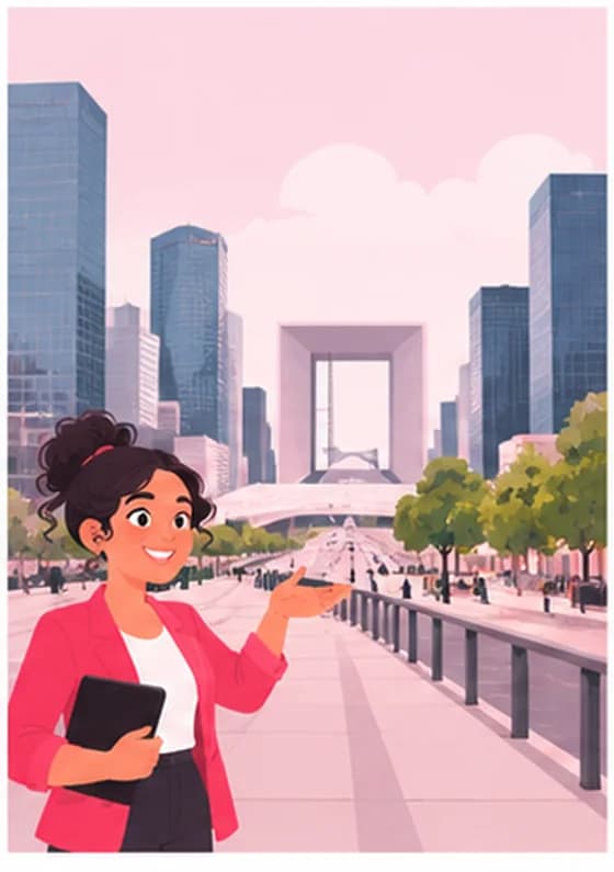 La conciergerie sur l’esplanade de La Défense, côté Nanterre