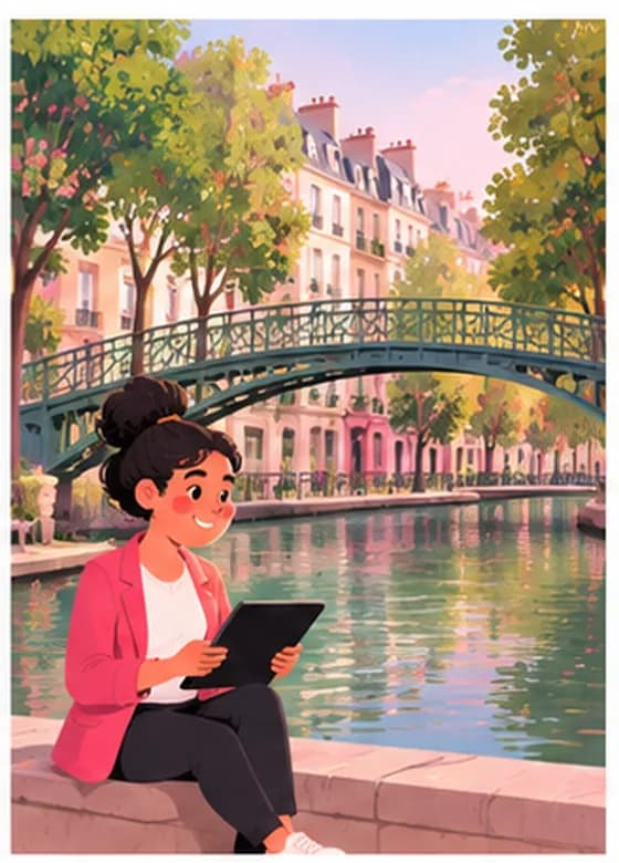 La conciergerie assise au bord du canal Saint-Martin