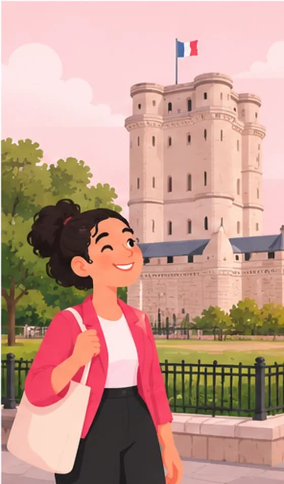 La conciergerie devant le château de Vincennes